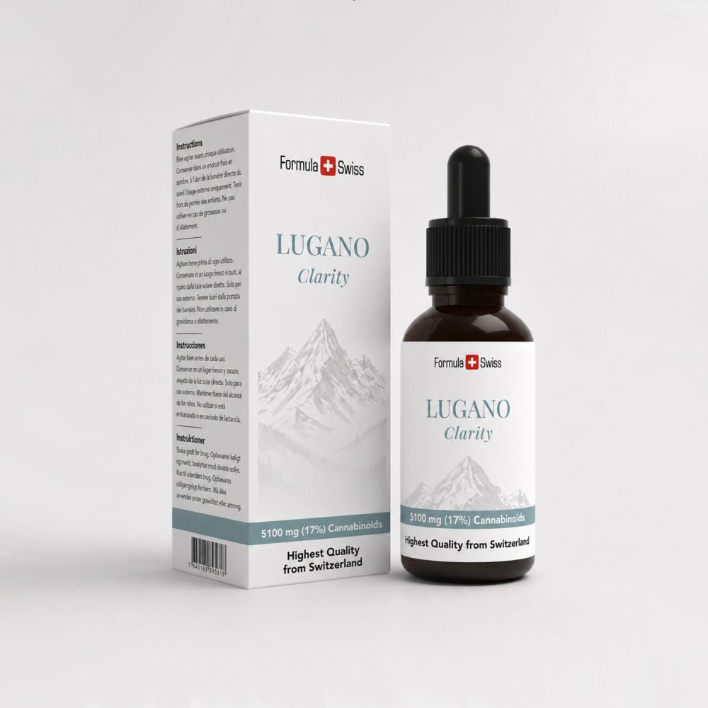 Formula Swiss Lugano Clarity bottle and packaging on a white background